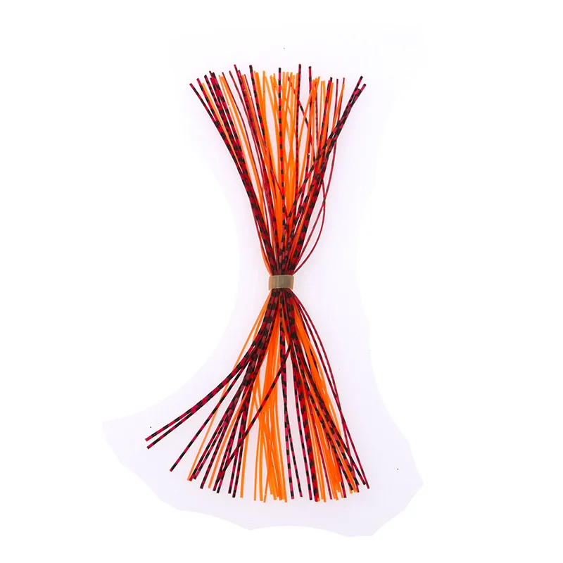 6 Bundles/Bag multiple colour Silicone Skirts for Spinner bait Rubber Jig Lures Squid Snapper Jigging Fishing Lure Accessories view 5