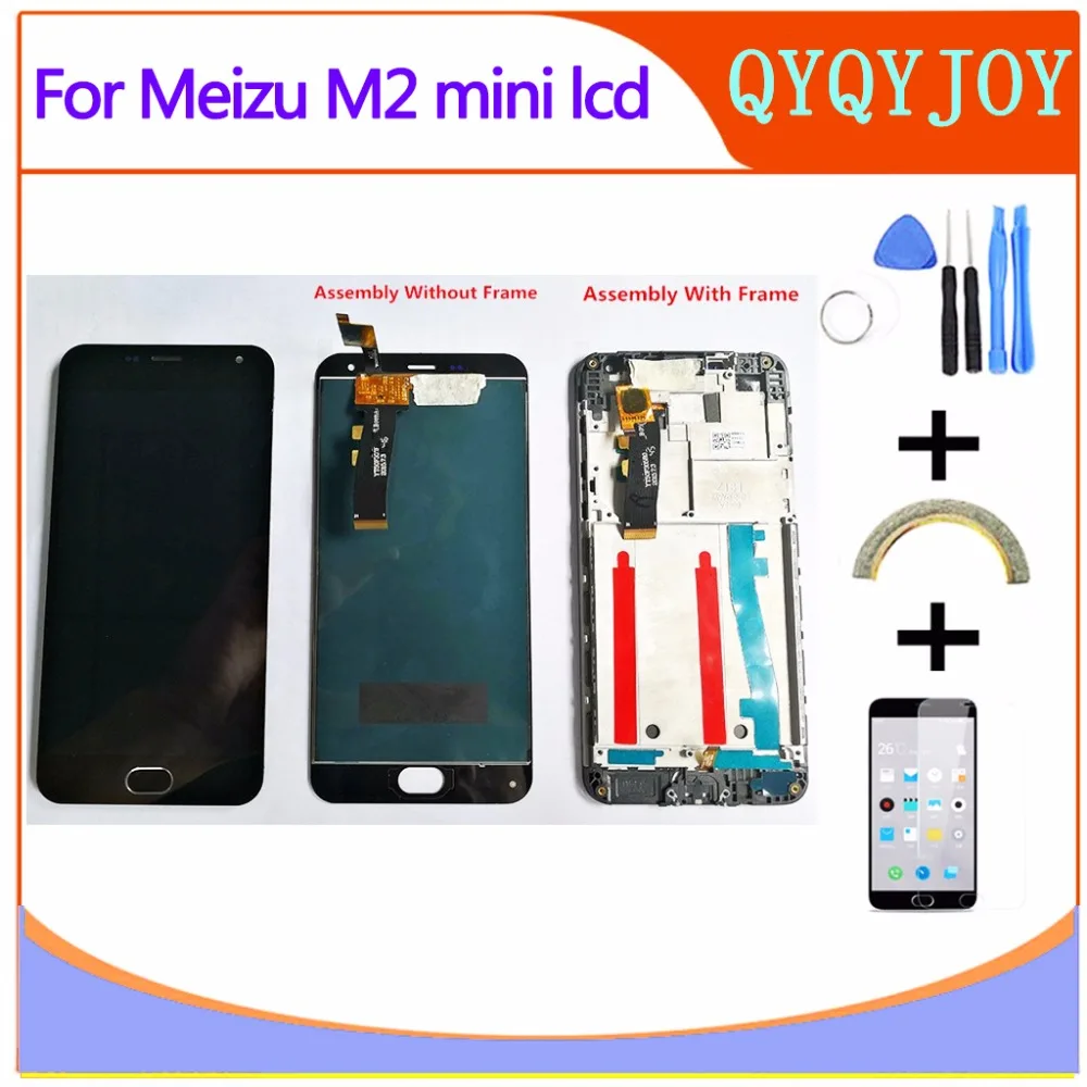 

Original LCD +Frame For MEIZU M2 Mini Lcd Display Screen Replacement For MEIZU M2 MINI digiziter aseembly