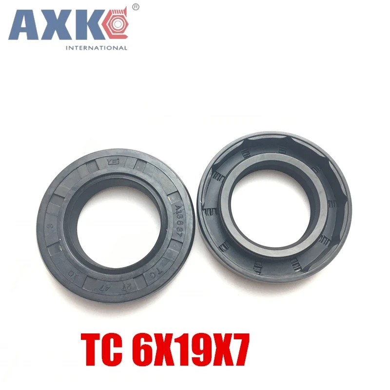 

10 шт. AXK 6x19x7 TC6X19X7 NBR Skeleton Oil Seal 6*19*7, Axis высококачественное уплотнение