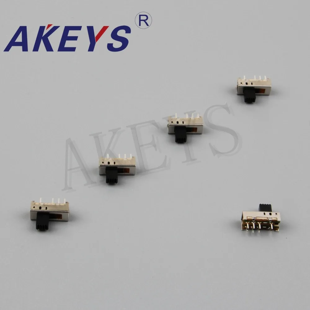 10pcs SS-23E08 (2P3T) 8-pin 3-gear vertical toggle switch 15.6 * 6 double row 8-pin power switch sliding