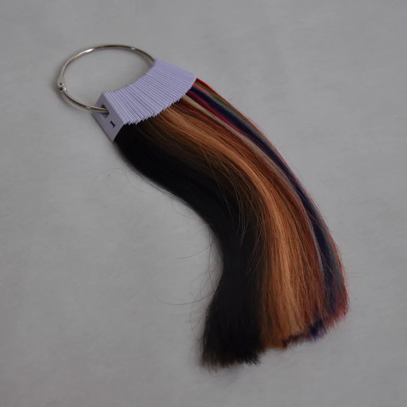 100% Real Remy Human Hair Color Ring for Hair Human Hair Chart 31 Colors Available Human Hair Swatches Testing Color Samples