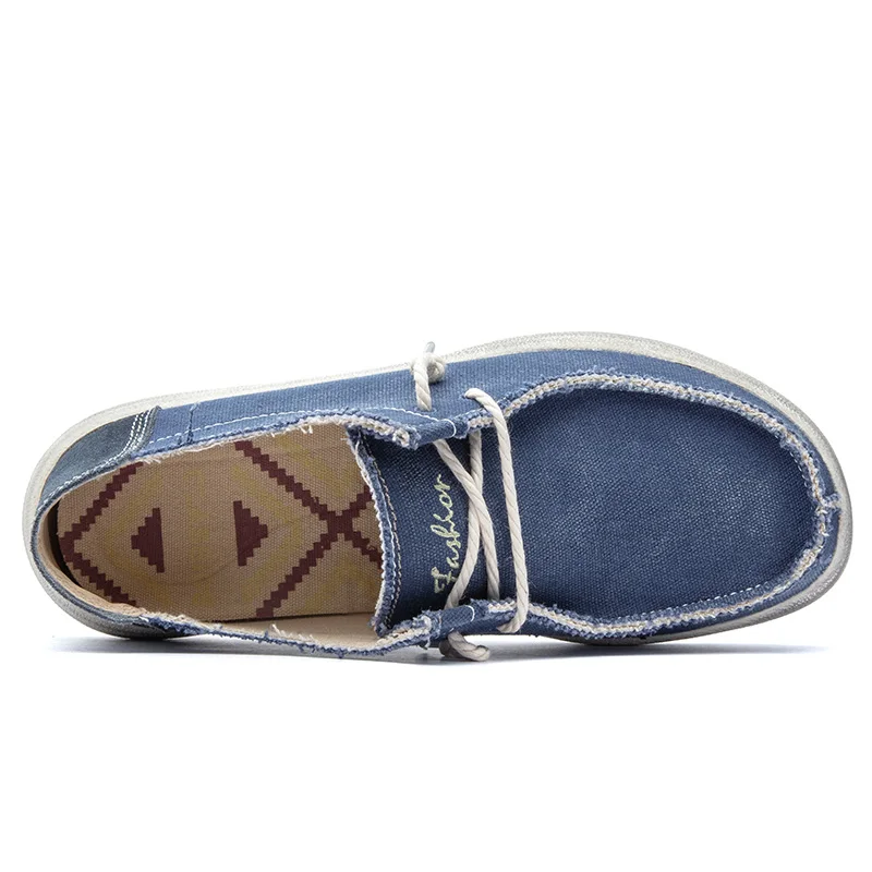 MIXIDELAI Nieuwe Collectie Zomer Herfst Comfortabele Casual Schoenen Heren Canvas Schoenen Voor Mannen Merk Mode Platte Loafers Schoenmaat