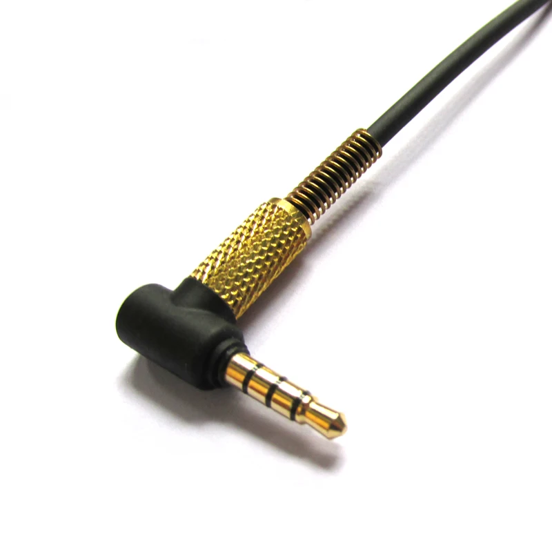 Cavo Audio di ricambio per Marshall maj1 2 3 i ii bluetooth sull'orecchio cuffie auricolari cavo placcato argento cavi Aux con microfono