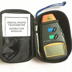 DT-2234C+ Digital Engine Tachometer Speed Digital Speedometer Digital Laser Photo Tachometer Non Contact Tach Speed Meter