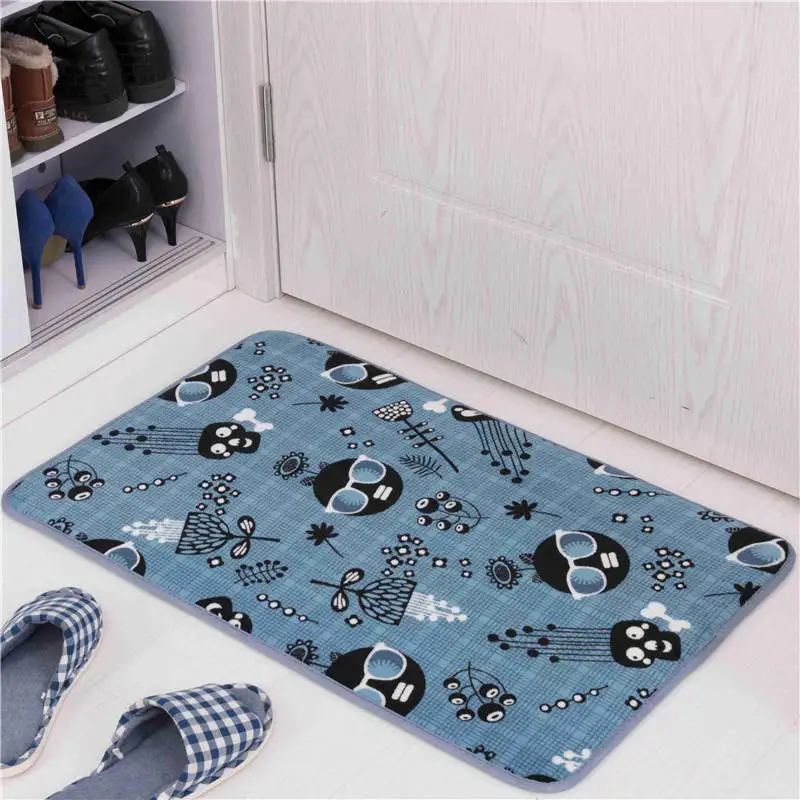 Soft Microfiber Bathroom Rug Floor Mats for Kitchen Livingroom Bedroom Door Rugs Anti Slip Bath Mat Toilet Mat Bathroom Carpet