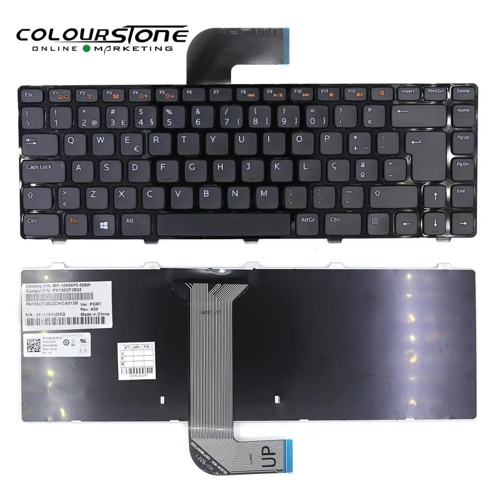 Laptop Keyboard for Dell N4110 5520 7520 N4050 N5050 M4040 M4110 M5040 M5050 black PO keyboard