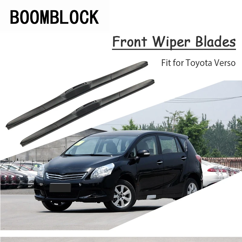 

Car Windshield Rubber Front Wiper Blades Arm Kit For Toyota Verso 2013 2012 2011 2010 2009-2002 Windscreen Original Accessories