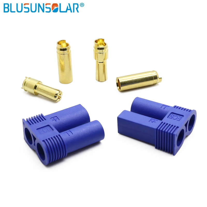 

500 Pairs / lot EC5 Gold Plated Banana Plug Bullet Connector With Housing For RC Lipo Battery ESC Speed Controller Motor Part