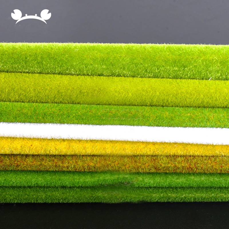 1pc 35x50cm Artificial Grass for Model Landscape Static Grass Mat Outdoor Garden Scenery Miniature Farm Lawn Home Floor Carpet