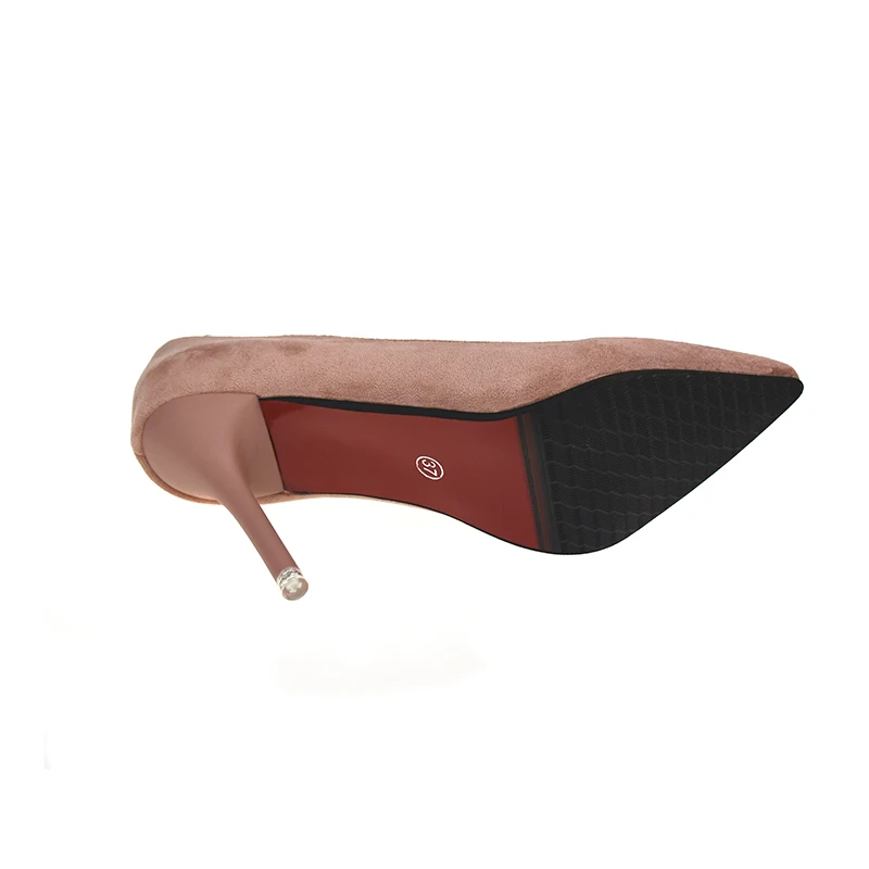 Aphixta-zapatos de tacón superalto para mujer, calzado clásico de tacón fino de 10cm, color Nude, para boda y fiesta, talla grande 48 de EE. UU.