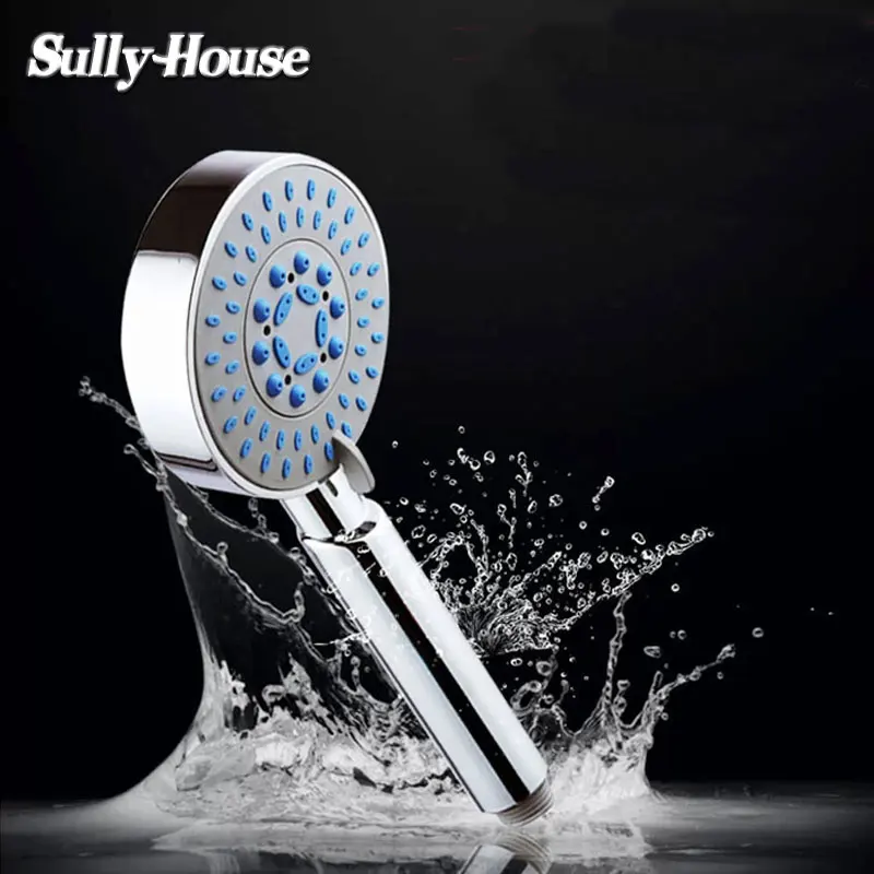 Sully House ABS Shower Heads,Bathroom Chuveiro,Douche Rainfall Shower,Pomme de douche,with hose and holder Shower Set Cubicle