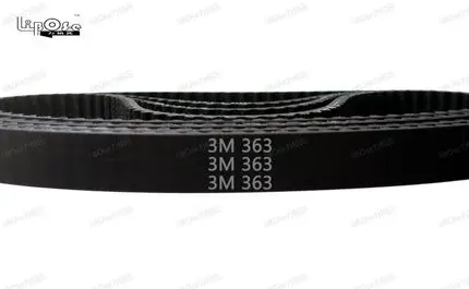 

363-HTD3M Timing belt length 363mm width 10 12 15mm pitch 3mm or 0.118" Neoprene Rubber HTD 3M STD S3M Timing belts