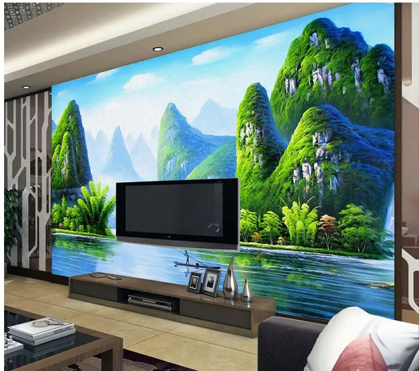 Guilin landscape painting wall paintings decor wallpaper Home Decoration custom 3d photo wallpaper