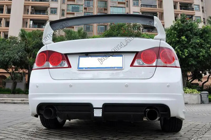 REAR BUMPER DIFFUSER LIP for Honda Civic sedan 8th gen 2006 2007 2008 2009 2010 2011 2012