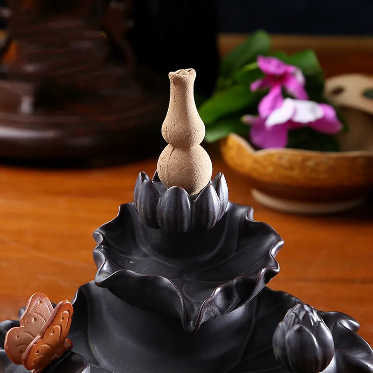 25pcs/box 100 G Chinese Natural Almond, Sandalwood, Cucurbita-shaped Tower Fragrance Reflux Fragrant Granule Fragrance Supplies