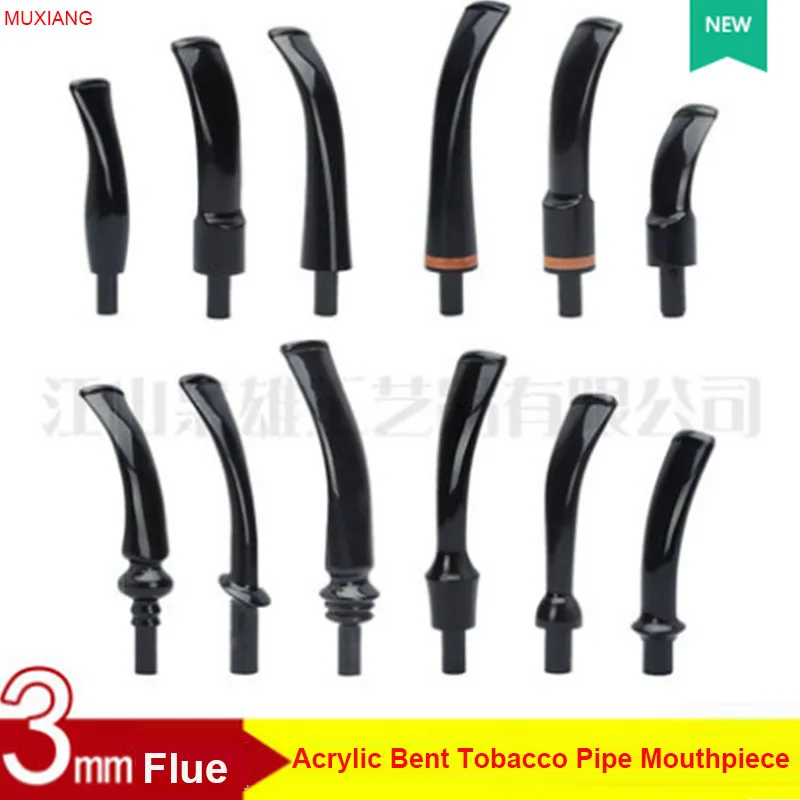 MUXIANG Good Quality 3mm Flue Smoking Pipe Specialized Mouthpiece Acrylic Mouthpiece/Nozzle Fit with 3mm Filter be0017-be0105