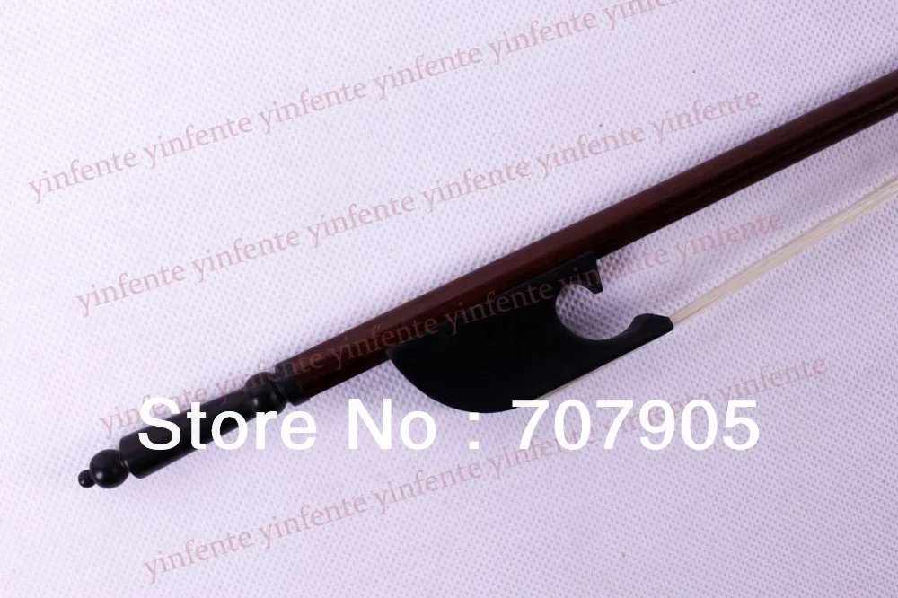 

Violin Bow Baroque Model Ebony Frog Brazil wood Round Stick New 4/4