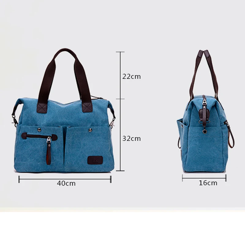 KVKY New Arrive Women Messenger Bag Vintage Canvas Handbags Ladies Travel Bag Female Crossbody Shoulder Bag Big Casual Tote