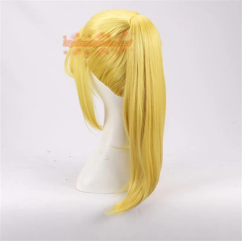 Kobiety superbohaterki Bowsette peruka do Cosplay księżniczka Bowser brzoskwinia blond kucyk METROID Samus zwraca peruka do Cosplay peruka kostiumy — zdjęcie 4