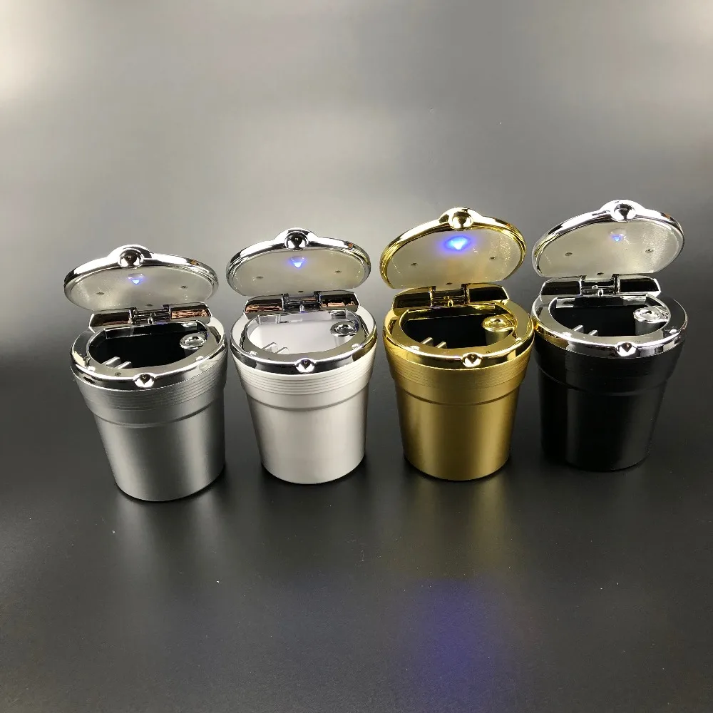 Автомобильная пепельница светодиодный светильник кой для удаления дыма в путешествии, пепельница, автомобильный бездымный подстаканник для дыма, автомобильные аксессуары