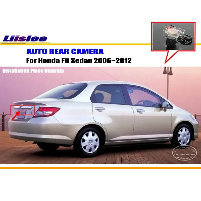 

For Honda Fit Sedan 2006-2012 Car Rear View Rearview Camera Backup Parking Back AUTO HD CCD CAM Accessories Kit