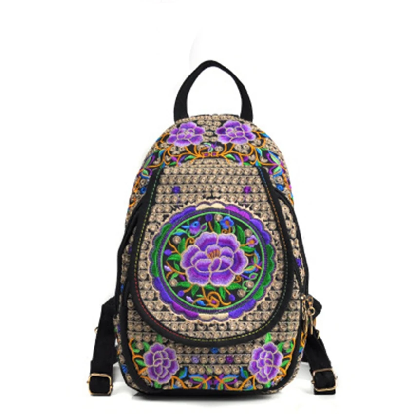 

Yunnan ethnic style students back summer new travel backpack national embroidery women's bag canvas bag