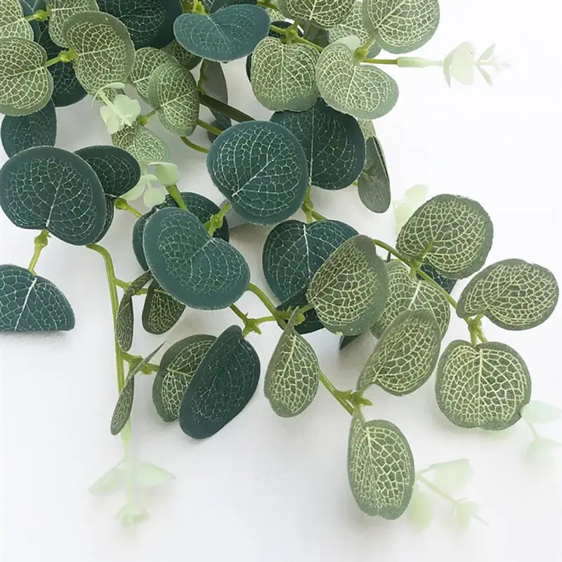 Artificial Leaf Garland Plants Vine Fake Foliage Flowers Home Garden Wedding Decor Artificial Flower Rattan Evergreen Cirrus