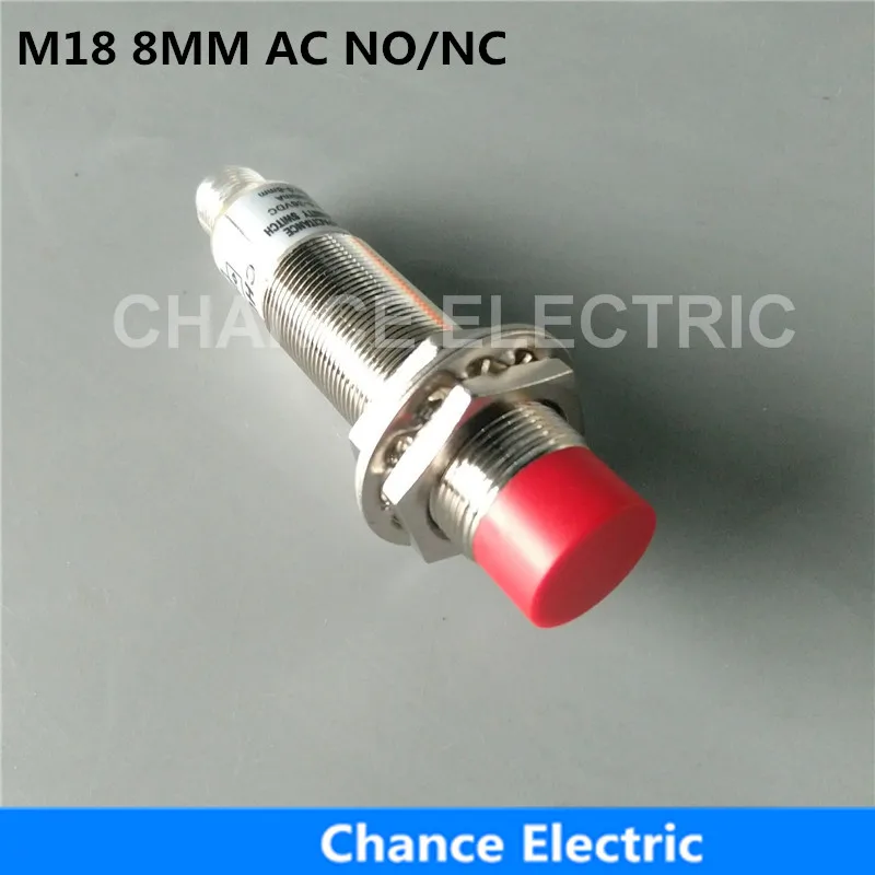 CHUX M18 8mm Distance No/nc/no+nc Half Sets Without Cable Switch Connector Inductive Proximity Sensor Ac