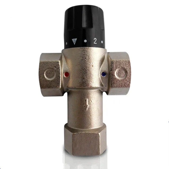 Imagem -02 - Misturador de Chuveiro com Energia Solar Dn25 Válvula Termostática Mistura Automática Válvula de Bronze