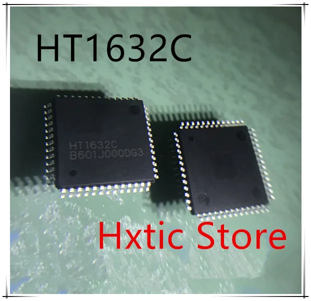 10pcs/lot HT1632 HT1632C LQFP52 LED dot matrix driver chip IC