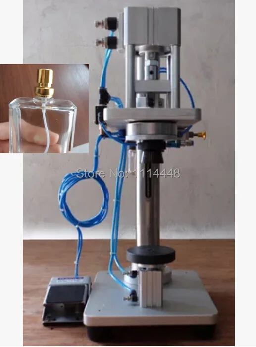 

Pneumatic Perfume Bottle Crimping Machine Capping Machine Lid Cap Locking Machine