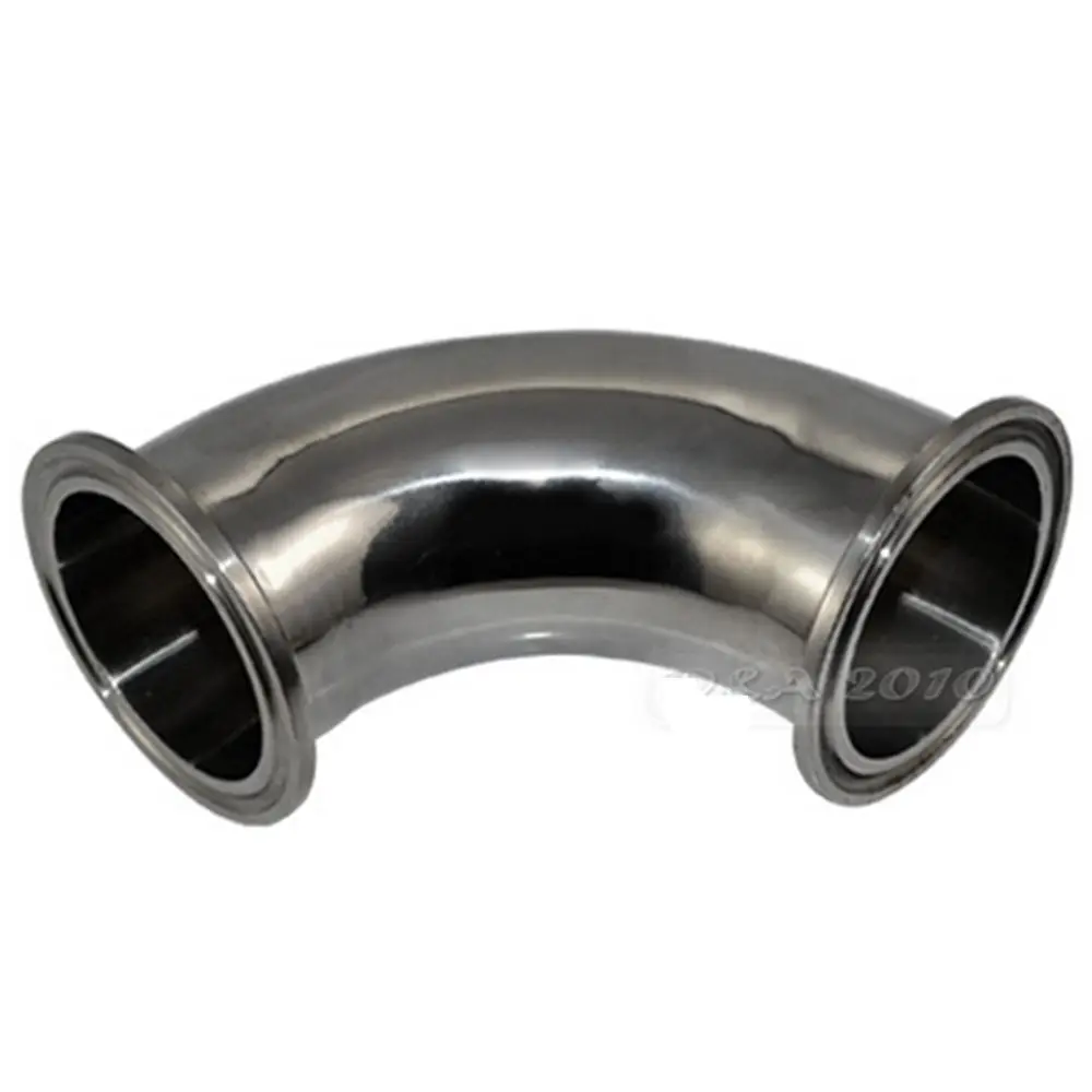 

1pc 63mm 2.5" 2.5 Inch 304SS 316SS 304 316 Stainless Steel Sanitary Tri Clamp 90 Degree Ferrule Welding Elbow