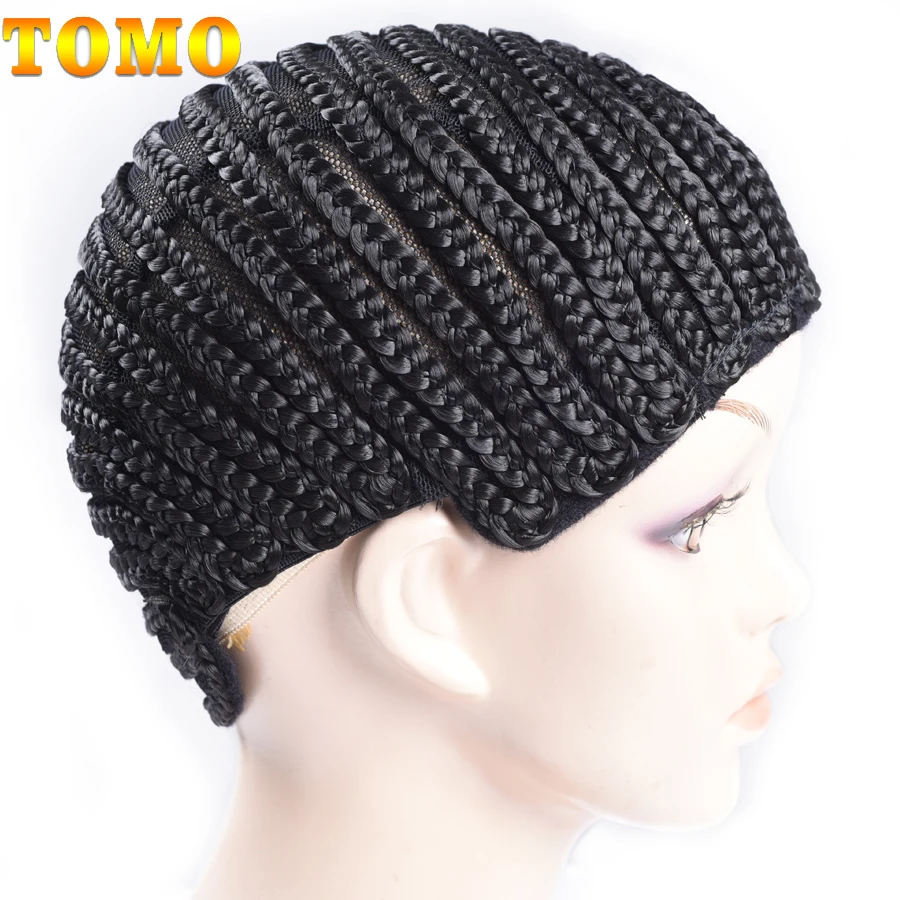 Super Elastic Cornrow Cap For Weave Crochet Wig Caps For Making Wigs Small Crochet Weaving Braid Cap Wig Net Black Color 1PC