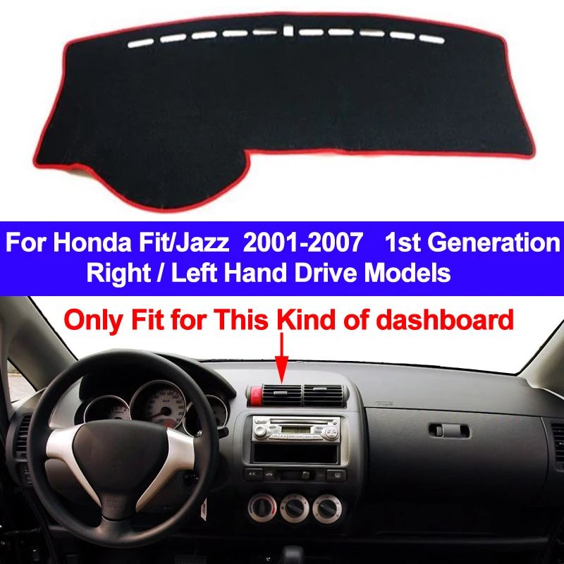 Car Auto Dashboard Cover Dashmat Pad Carpet Dash Mat Cushion For Honda Fit Jazz  2001 2002 2003 2004 2005 2006 2007 Car Styling