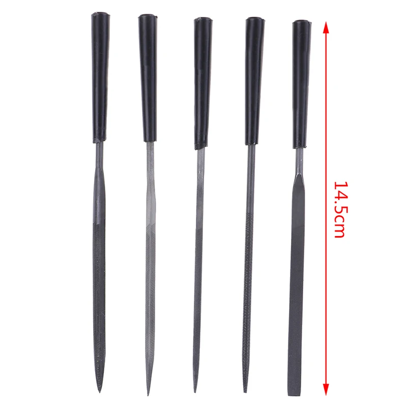 5Pc Steel Needle File Set Files For Metal Glass Stone Jewelry Wood Carving Craft Tool