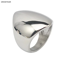 Shield Shaped Silver Color Stainless Steel Rings For Women Size 8 6 5 10.5 11 9 7 Fashion Jewellry Gift Rings Wholesale