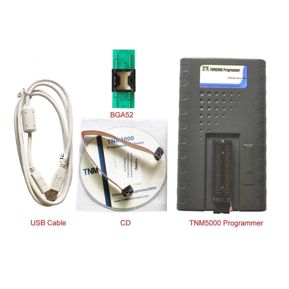 

TNM5000 USB ISP EPROM Programmer recorder+BGA52 socket,for Flash Memory,EEPROM,Microcontroller,PLD,FPGA,ISP,Laptop/Notebook IO