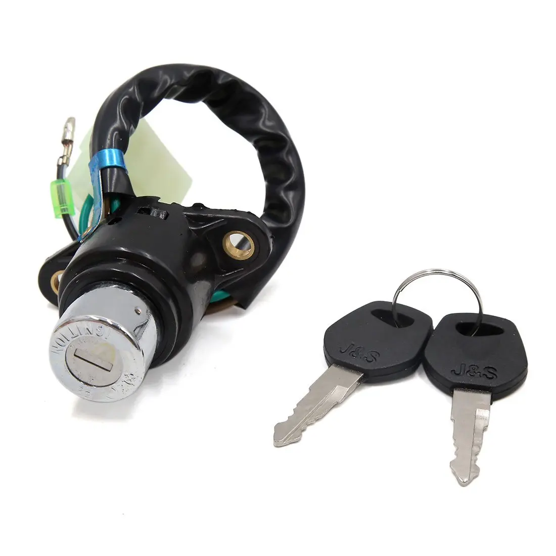 uxcell Motorcycle Security 6 Wires Ignition Switch Lock w 2 Keys Set for Honda CBT125