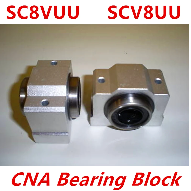 

4pcs SC8V SCV8UU 8mm linear bearing bushing short sliding block inside contain LM8UU linear ball bearing for 8 mm linear shaft