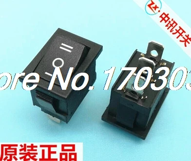 

200 pcs Rocker Switch KCD1 ON/OFF/ON Black 3pin 6A 10A