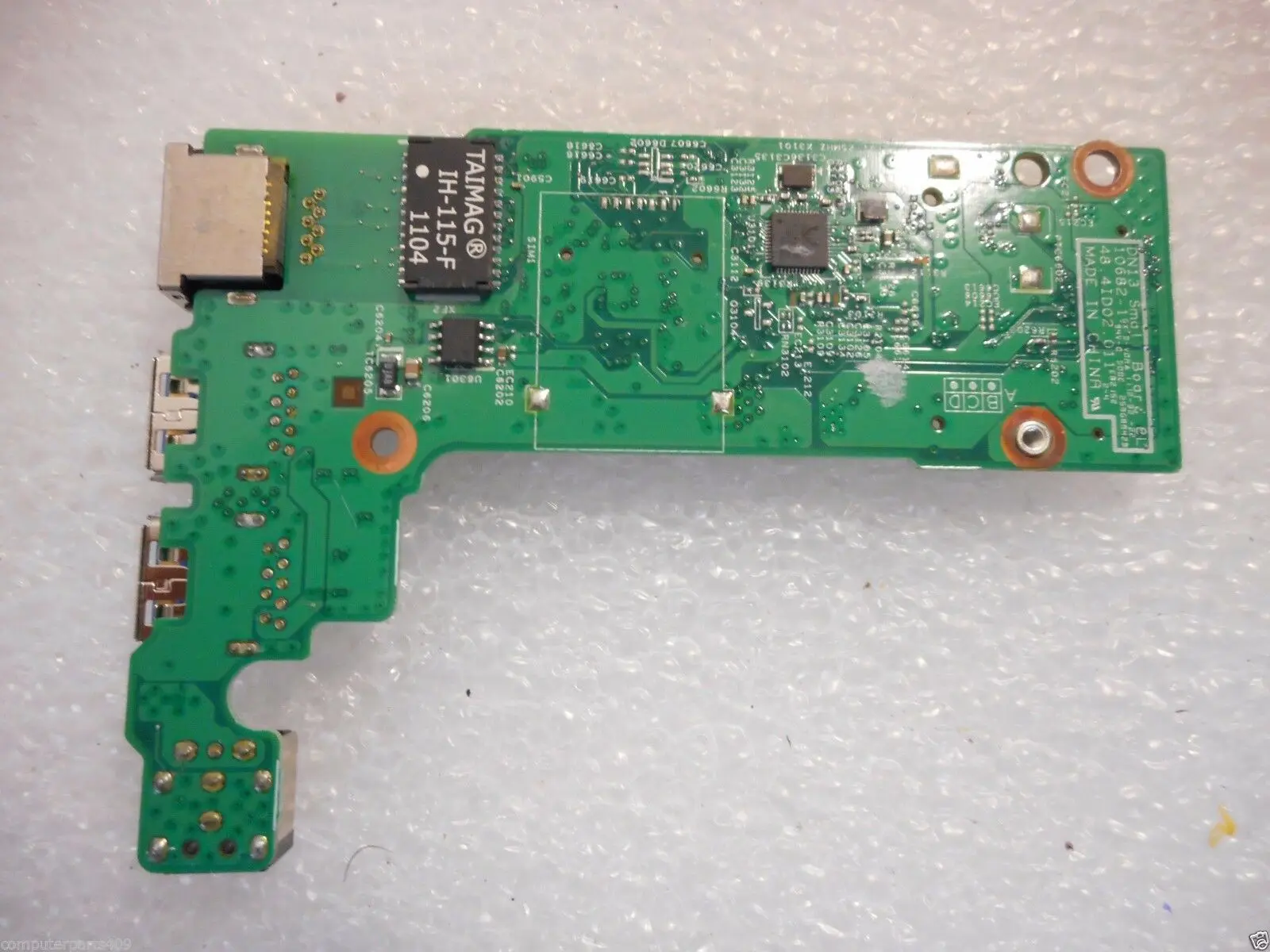 Original FOR Dell FOR Vostro 3350 DN13 10798-1 USB Ethernet Jack Board 48.4ID10.011 ts105 100% Test OK