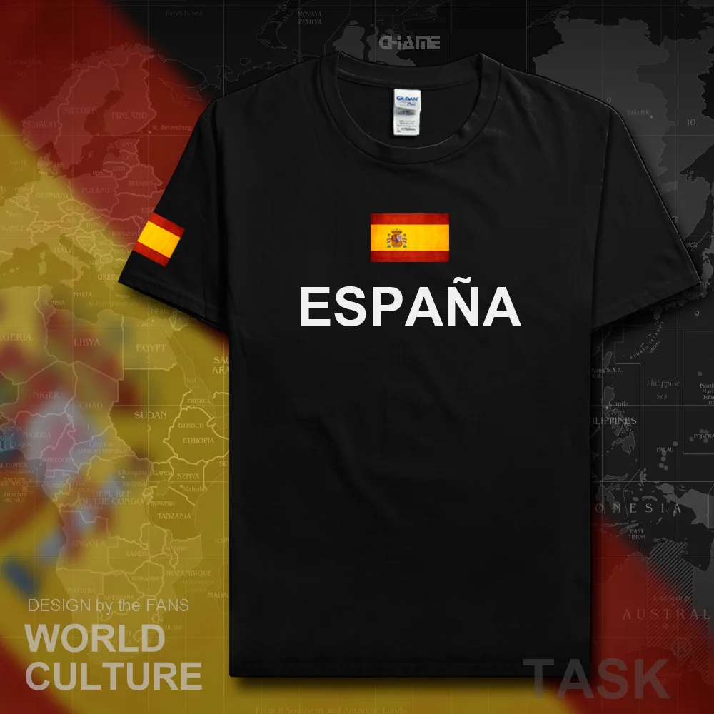 Kingdom of Spain Espana t shirt man 2017 t-shirts cotton nation team cotton meeting tees streetwear fitness ESP Spanish Spaniard