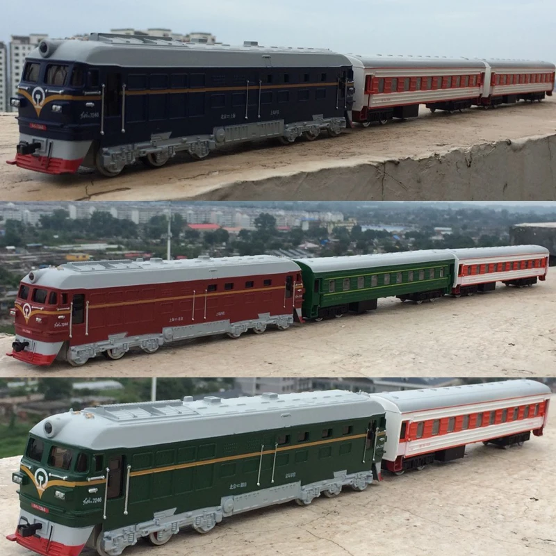 High simulation train model.1:87 scale alloy pull back Double train, passenger compartment,metal toy cars,free shipping