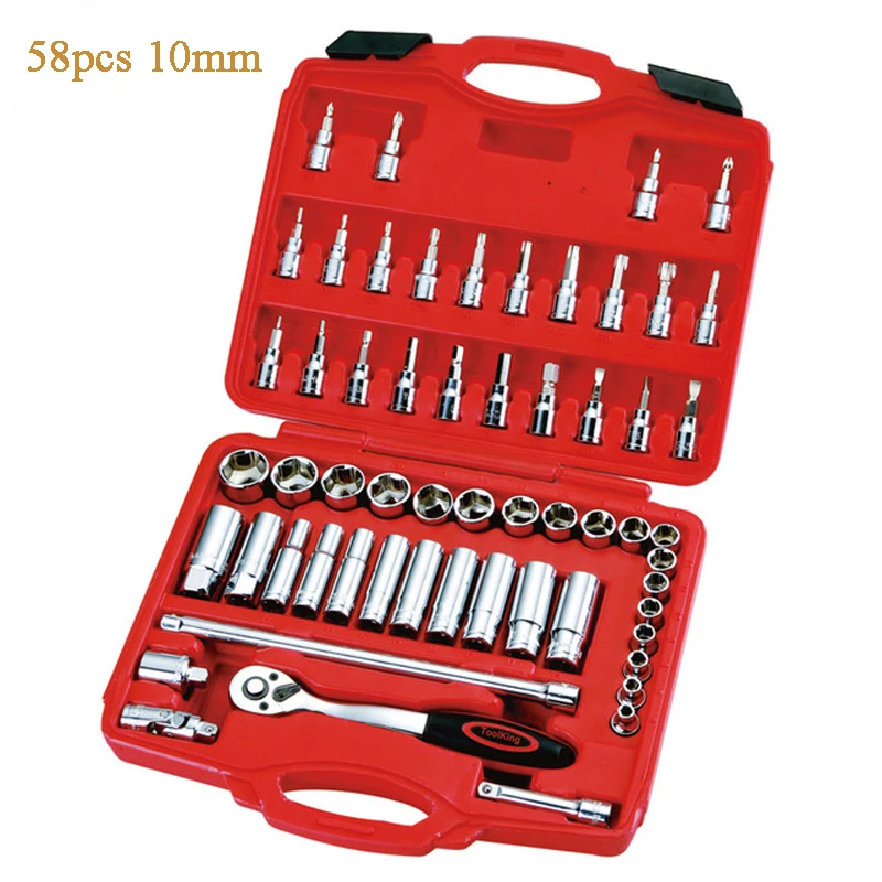 

Combination of Machine Tools 3/8" 10mm Series of Metric Sleeve Tools Socket Wrench Combination tool Wrench Set