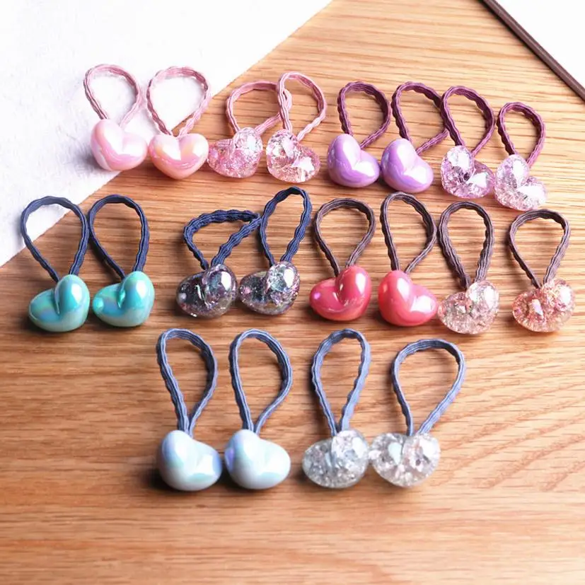 20PCS New cartoon  Color Ball Kids stars head elastic hair rubber bands Baby Headdress Hair Ropes Girls Hair Accessories