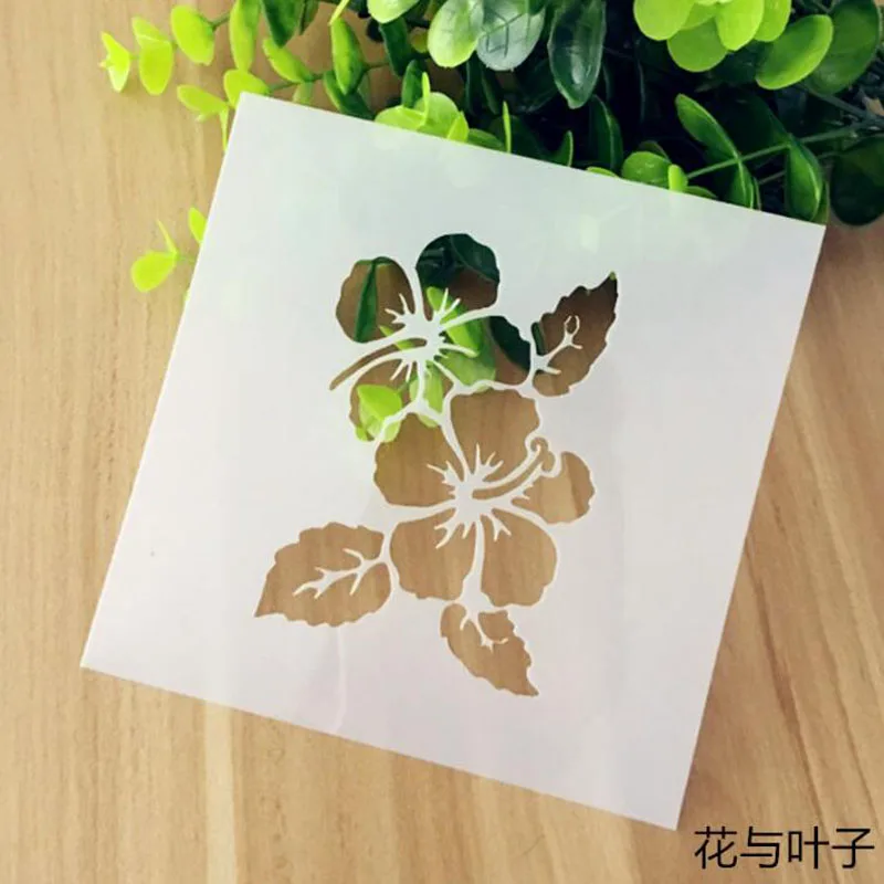 Flower Leaf Decor Craft Layering Stencils For Walls Scrapbooking Painting Template Stamps Album Decorative Embossing Reusable