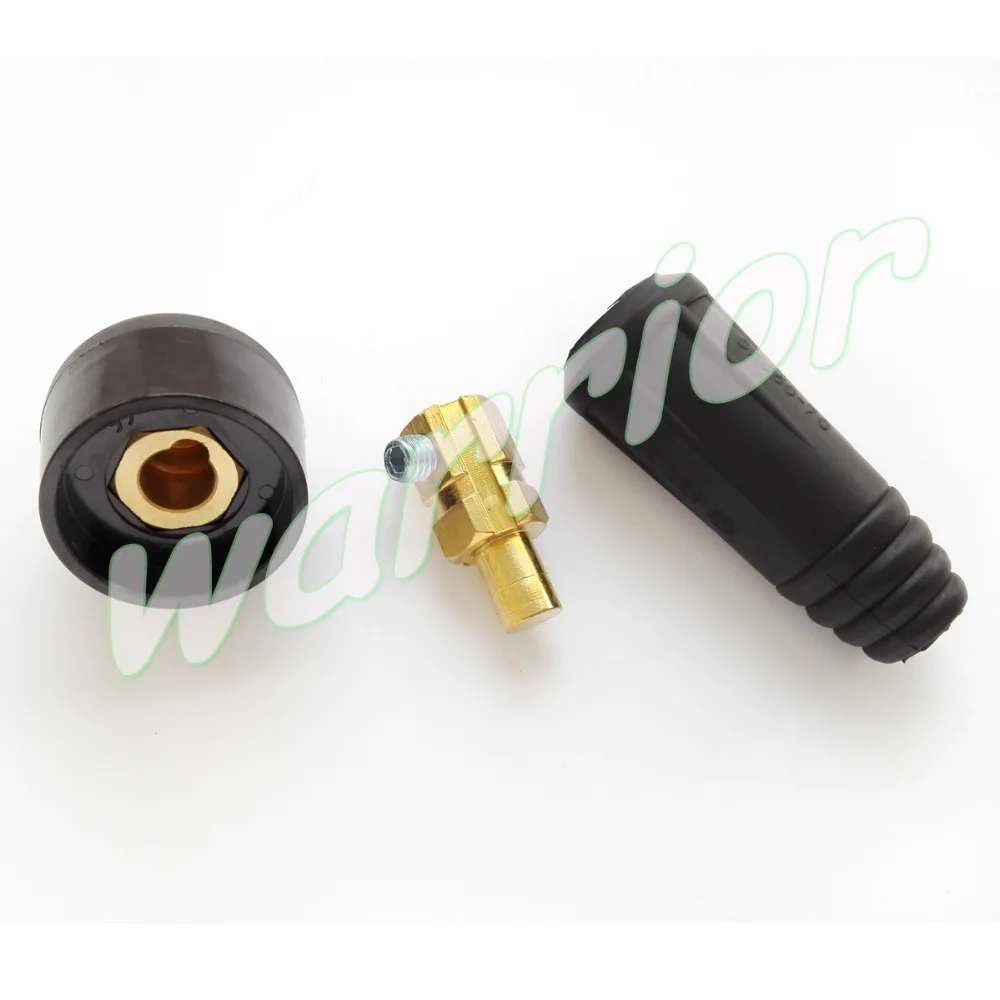 Weld Cable Panel Socket Quick Fitting Connector Set DKJ50-70 DINSE-Style 300Amp-400Amp For Welding Machine Torch