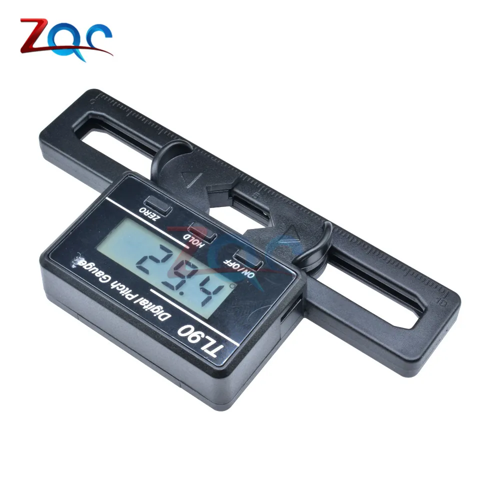 Herramienta de medida de regla de calibre de paso Digital LCD TL90 para T-REX 250 450 500 550 600 700 sistema de Rotor helicóptero RC