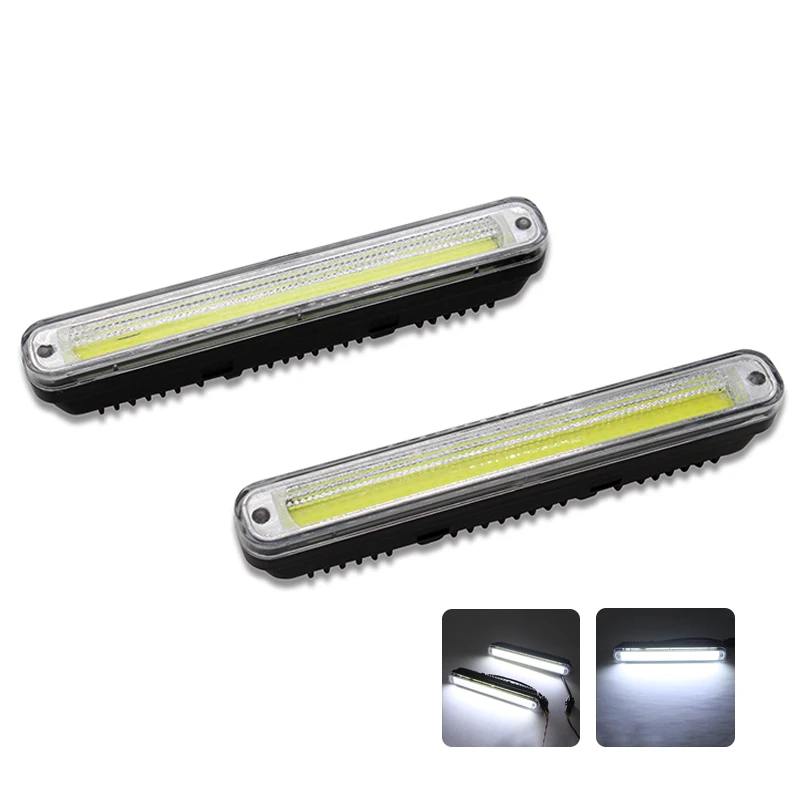 SUNKIA Car External Lights High Power DRL Daytime Running Light Fog Driving Day Lamp with On/Off Fucnction 100% Waterproof