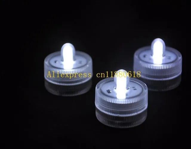 500pcs/lot Free Shipping Submersible Led tea light underwater Waterproof tealight Wedding Party vase floral candle decoration